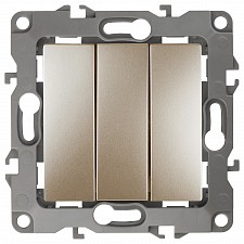 Выключатель трехклавишный без рамки Эра 12 12-1107-04