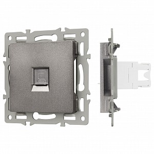 Розетка Ethernet RJ-45 и со шторками, без рамки SCT 45335