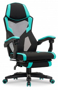 Игровое кресло Brun, голубой, черный, сетка, ткань