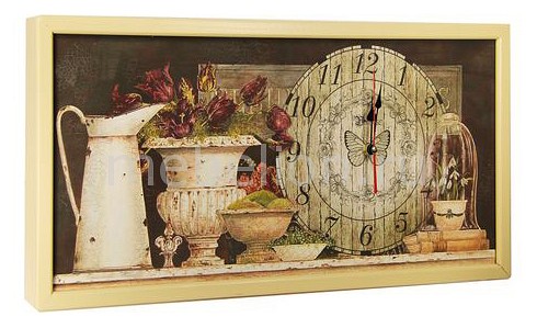 

Настенные часы (60х30 см) AKI 3060-9, Бежевый;коричневый