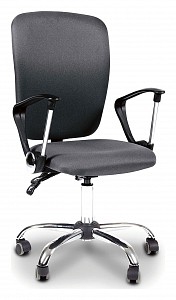 Кресло офисное 9801, серый, текстиль