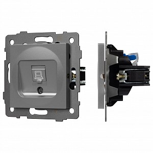Розетка Ethernet RJ-45 и со шторками, без рамки SCT 49848