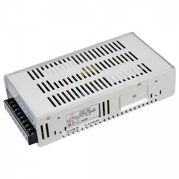 

Блок питания 12В 200Вт HTSP-200-12 (12V, 16.7A, 200W, PFC), 12В 200Вт HTSP-200-12 (12V, 16.7A, 200W, PFC)