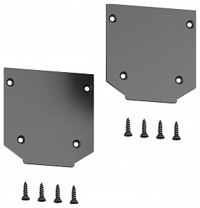 Заглушка торцевая ElDeko HSBL_0073 для шинопровода под натяжной потолок, черная, 2 шт