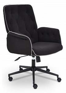 Кресло компьютерное 9036Кресло офисное , черный, флок
