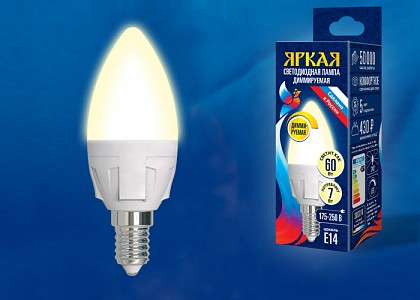 Лампа светодиодная [LED] OEM E14 7W 3000K