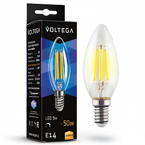 Лампа светодиодная [LED] Voltega E14 5W 3000K
