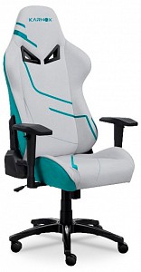Геймерское кресло HERO, зеленый, серый, ткань LIVORNO Fabric
