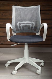 Кресло офисное CH-W695NLT, серый, текстиль, ткань-сетка