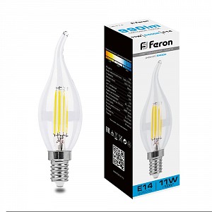 Лампа светодиодная [LED] Feron E14 11W 6400K