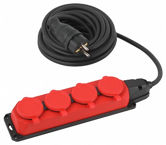 Удлинитель  UK-4e-3x1,5-5m-IP44(KG)