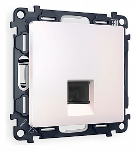 Розетка Ethernet RJ-45 и со шторками, без рамки Quant MA212010