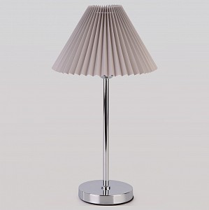 Настольная лампа декоративная Peony 01132/1 хром/серый