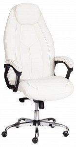 Кресло Boss Lux, белый, экокожа