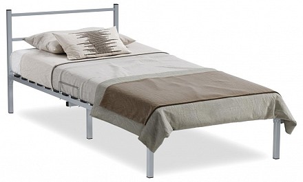 Кровать односпальная  серый   