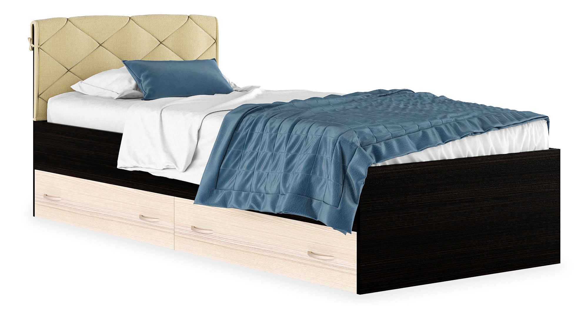 кровать виктория с ящиками и матрасом