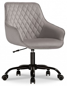 Компьютерное кресло Алмер, серый, велюр