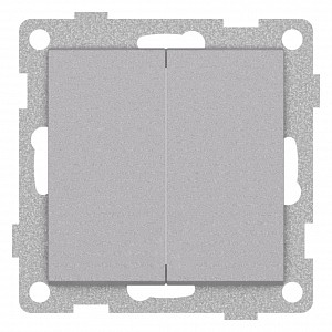 Выключатель двухклавишный без рамки UGRA С11В2-004
