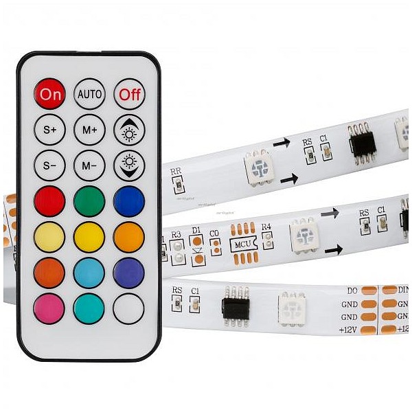 

Комплект с лентой светодиодной [5 м] SPI-5000SE-5060-30 12V Cx3 RGB-Remote (10mm, 7.2W, IP65) 021213(1), SPI-5000SE-5060-30 12V Cx3 RGB-Remote (10mm, 7.2W, IP65) 021213(1)