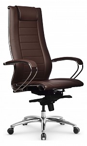 Компьютерное кресло Lux-2 MPES, темно-коричневый, экокожа