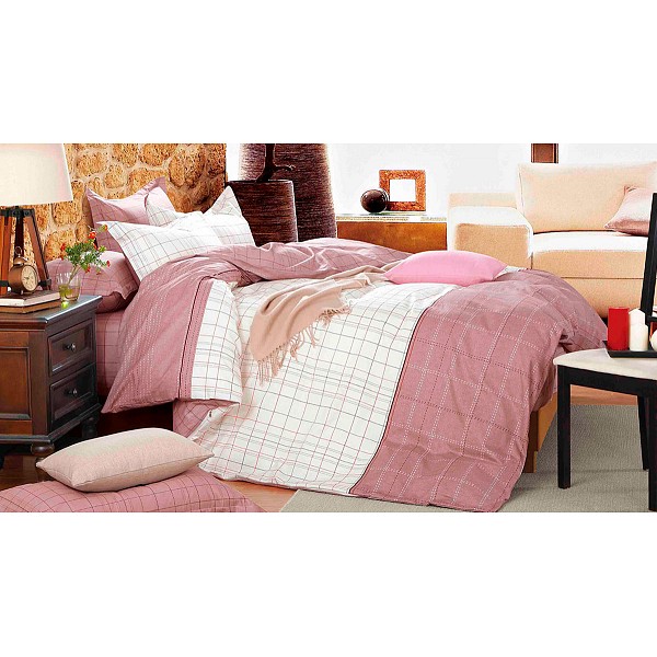 

Комплект евростандарт Satin lux, Белый;розовый, Satin lux