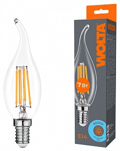 Лампа светодиодная [LED] Wolta E14 7W 6500K