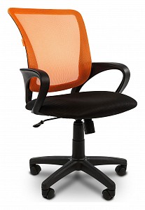 Кресло офисное Chairman 969, оранжевый, черный, текстиль