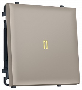 Выключатель самовозвратный одноклавишный с подсветкой, без рамки MS MS362050