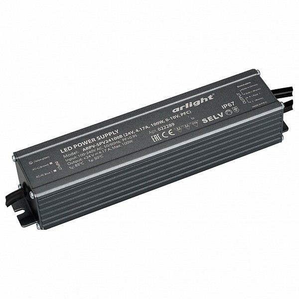 

Блок питания 24В 100Вт ARPV-LG24100-PFC-0-10V-S2 (24V, 4.2A, 100W), 24В 100Вт ARPV-LG24100-PFC-0-10V-S2 (24V, 4.2A, 100W)