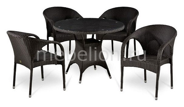 Набор уличный Afina T220CBT/Y290B-W52 Brown 4Pcs