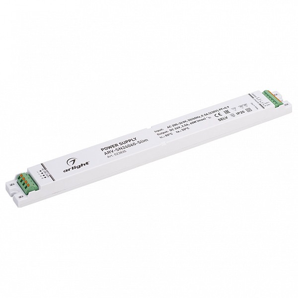 

Блок питания 24В 60Вт ARV-SN24060-Slim (24V, 2.5A, 60W, 0-10V, PFC), 24В 60Вт ARV-SN24060-Slim (24V, 2.5A, 60W, 0-10V, PFC)