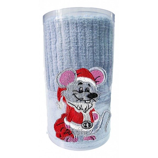 

Полотенце для лица (50x90 см) Santa Mouse, Голубой, (50x90 см) Santa Mouse