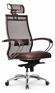 Компьютерное кресло SL-2.05 MPES, темно-коричневый, сетка, экокожа
