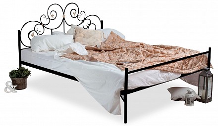 Полутораспальная кровать Афина  черный  