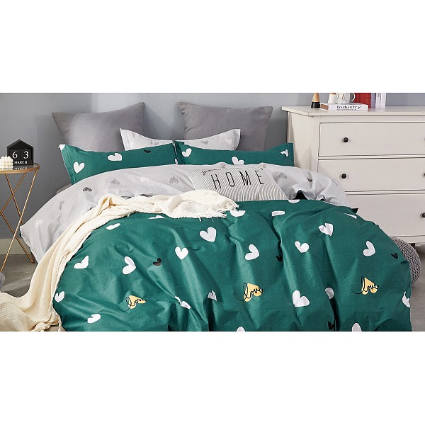 

Комплект евростандарт Satin de' Luxe Верноле, Зеленый, Satin de' Luxe Верноле