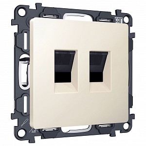 Розетка двойная Ethernet RJ-45 без рамки MA MA332110