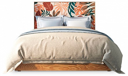 Кровать двуспальная Berber Принт 25    коричневый, цветной рисунок Print 25