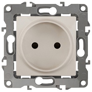 Розетка без заземления, без рамки Эра 12 12-2005-02
