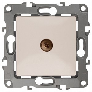 ТВ-розетка проходная без рамки Эра 12 12-3102-02 ТВ-розетка проходная без рамки Эра 12 12-3102-02