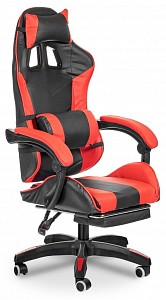 Геймерское кресло Alfa Pro, красный, черный, экокожа