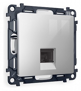 Розетка телефонная RJ-11 со штрокой, без рамки Quant MA412030