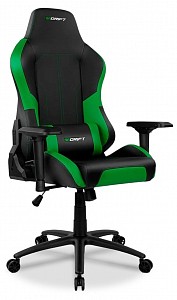 Геймерское кресло Drift DR250, зеленый, черный, экокожа