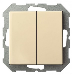 Выключатель двухклавишный без рамки EPSILON 28-0572