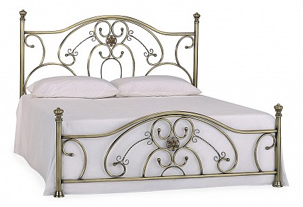 Полутораспальная кровать Elizabeth  медь античная  