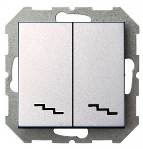 Переключатель двухклавишный без рамки EPSILON 28-179