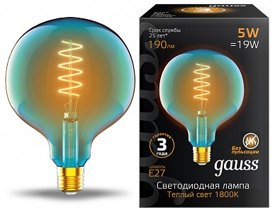 Лампа светодиодная [LED] Gauss E27 5W 1800K