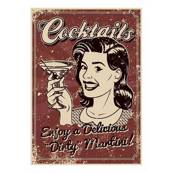 фото Картина (30х40 см) Cocktails lady HE-101-420 Ekoramka