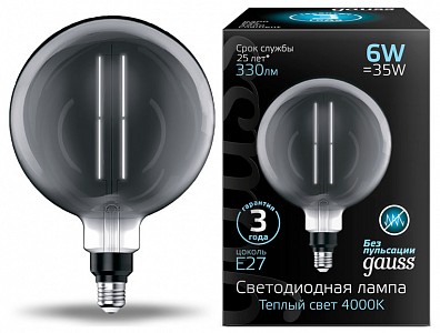 Лампа светодиодная [LED] Gauss E27 6W 4000K