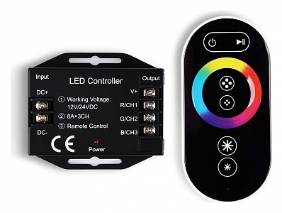Контроллер-регулятор цвета RGB с пультом ДУ GS 288Вт NONEВ GS11401