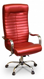 Компьютерное кресло Орион, темно-красный, экокожа